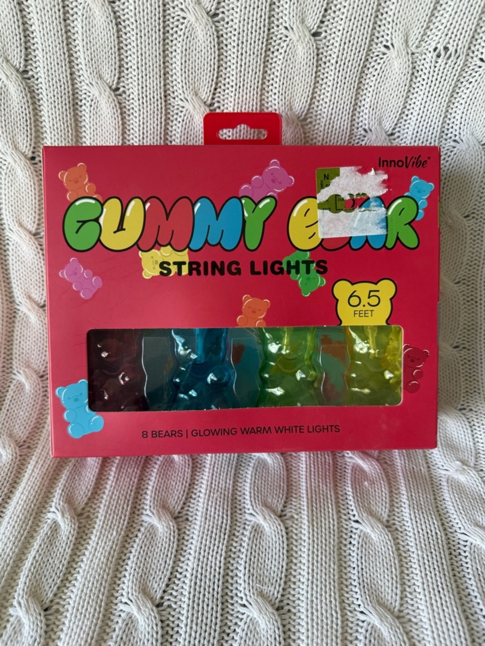 Gummy Bear String Lights NEW Cute Battery Operated LED Candy Decor